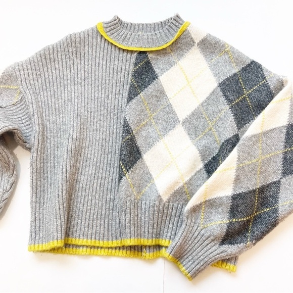 Pringle of Scotland H&M Collab Jacquard Knit Oversized Sweater Jumper - Picture 2 of 6